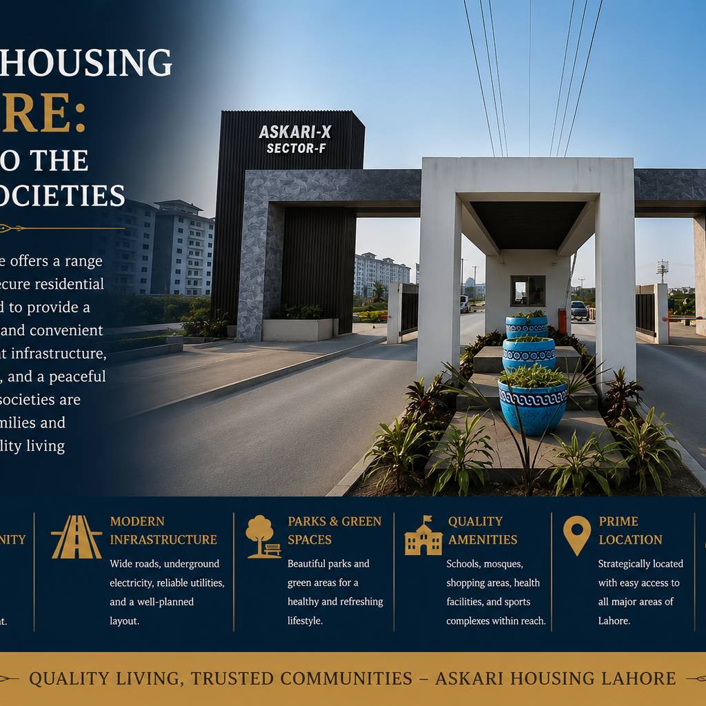 Askari Housing Lahore: A Guide to the Askari Societies