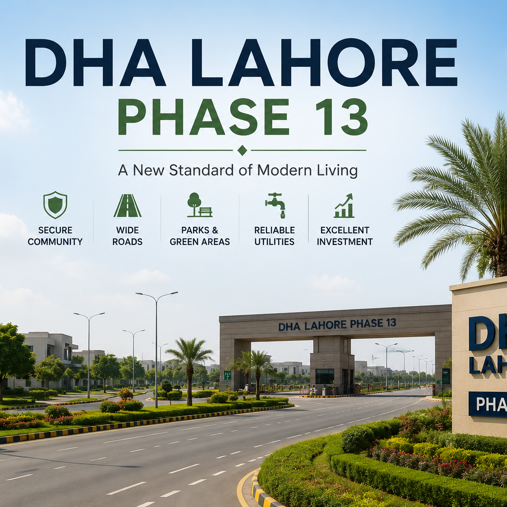 DHA Lahore Phase 13: Location, Prices and Investment Outlook