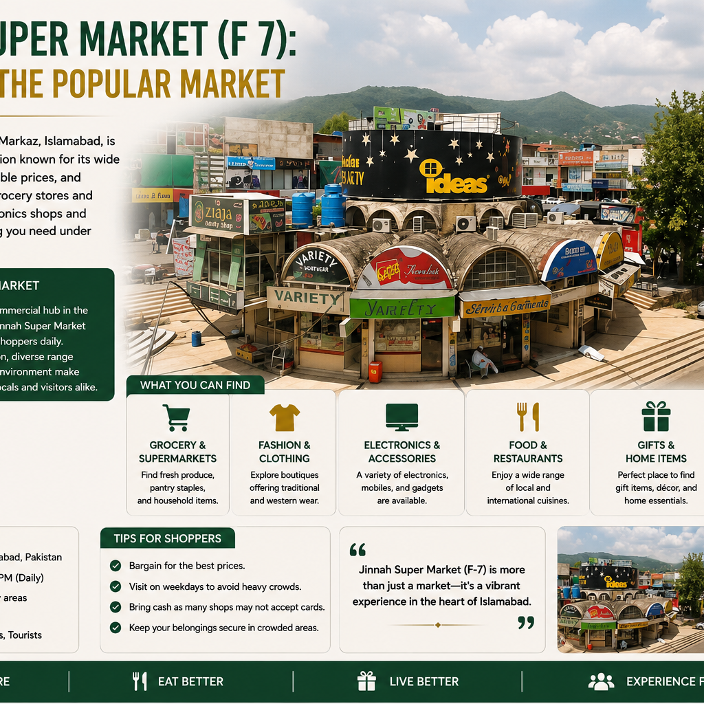 Jinnah Super Market (F 7): A Guide to the Popular Market