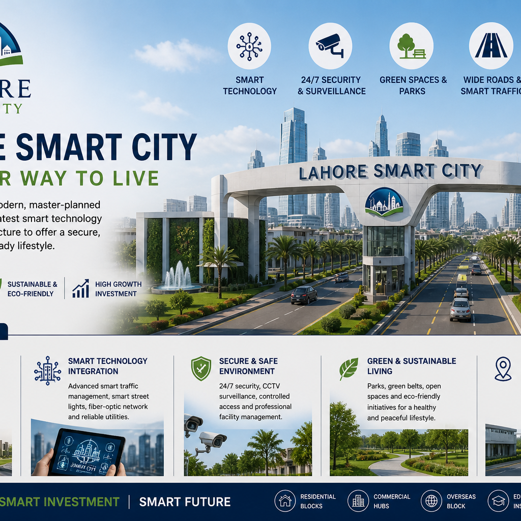 Lahore Smart City - A Complete Guide to Pakistan’s Modern Smart Housing Community
