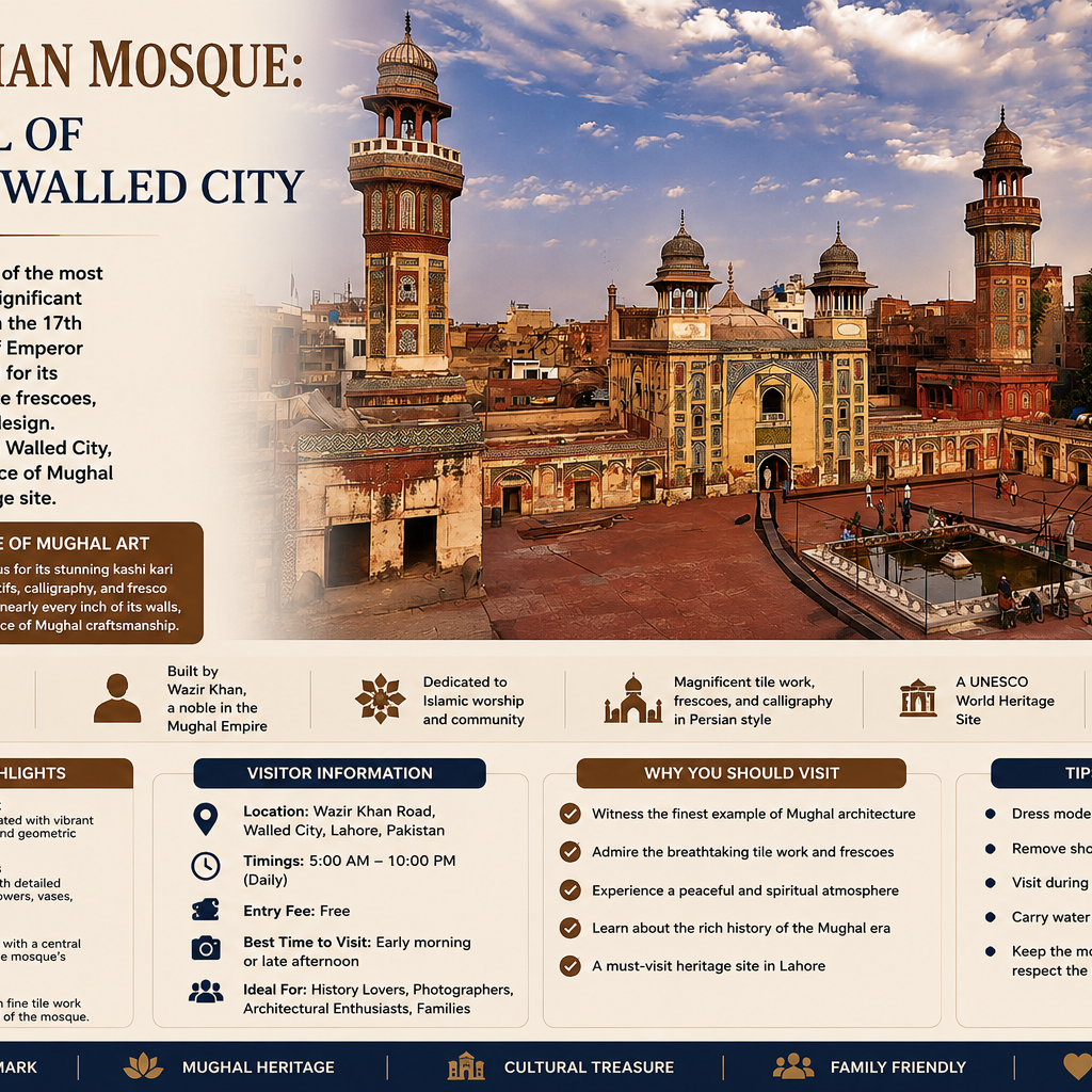 Wazir Khan Mosque: The Jewel of Lahore's Walled City