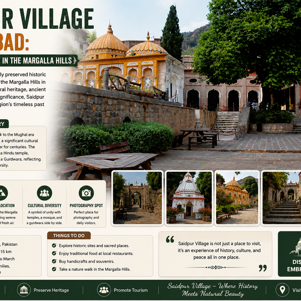 Saidpur Village Islamabad: A Historic Village in the Margalla Hills